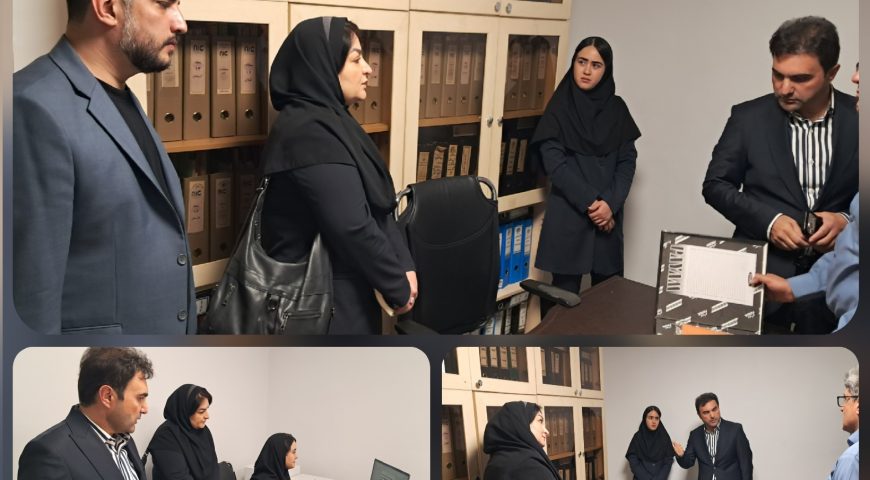 بازدید مدیر حسابرسی داخلی صندوق بازنشستگی کشوری از مرکز اسناد گروه صنعتی ملی