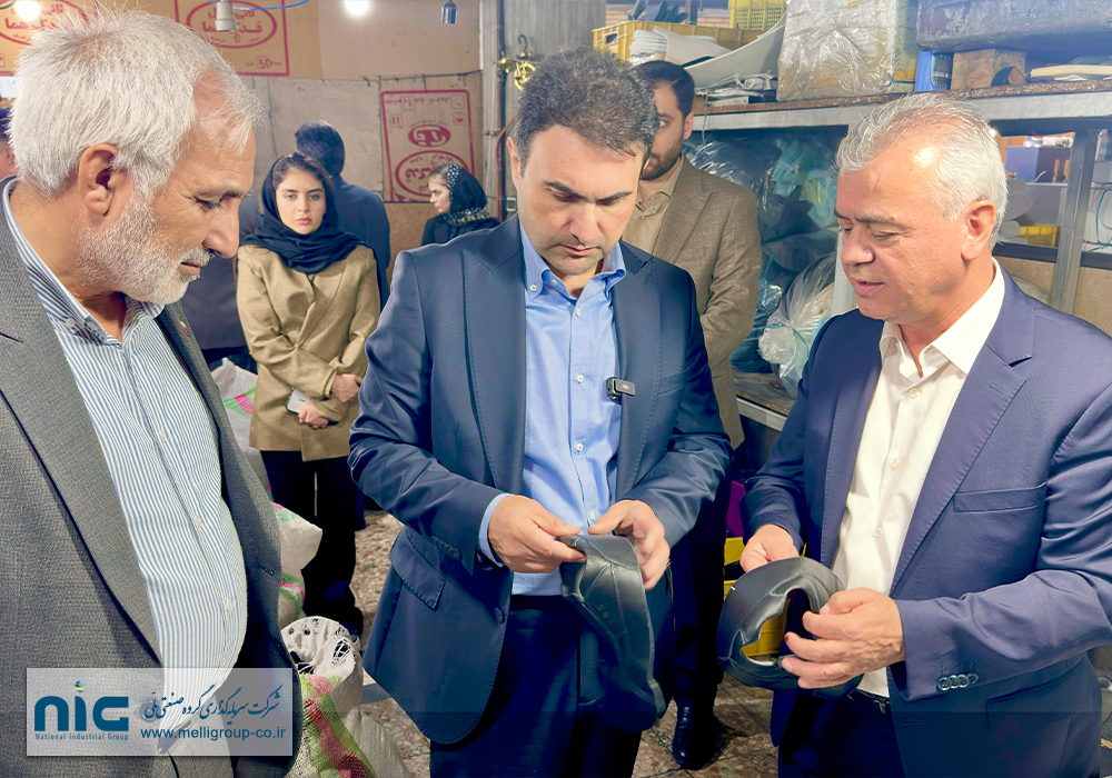 بازدید دکتر جعفری آذر و دکتر سید محمد جعفری از تولیدی کفش تبریز